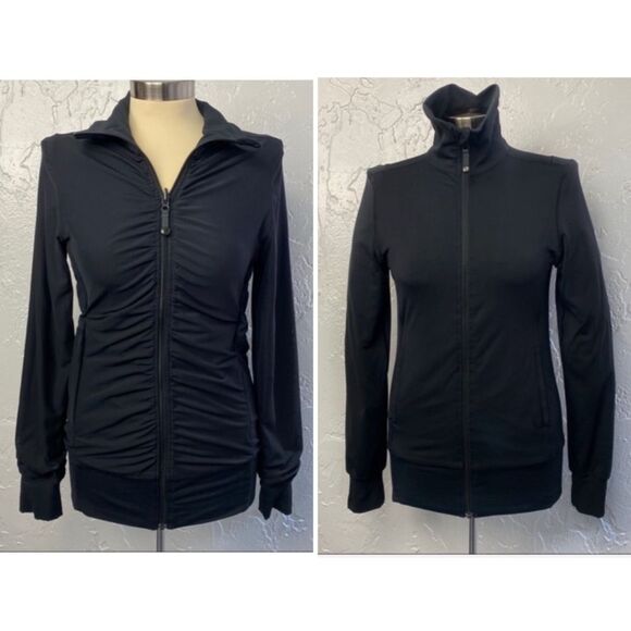Lululemon Size 6 Reversible Raja Black RARE Jacket - Picture 1 of 10